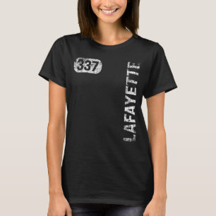 Camiseta Lafayette Louisiana 337 Area Code Vintage Retro