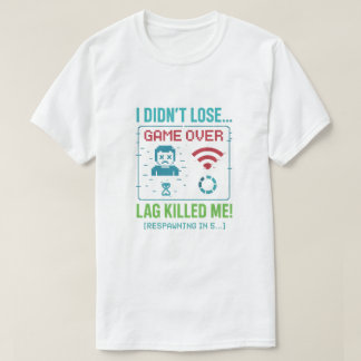 Camiseta “Lag Killed Me” Retro Gamer T-Shirt