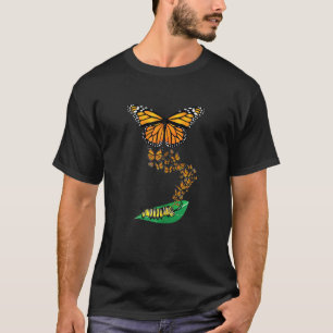 Camiseta Lagarta Colorida Para Metamorfose De Borboleta Mon