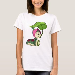 Camiseta Lagarta com Folha