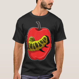 Camiseta Lagarta Com Maçã
