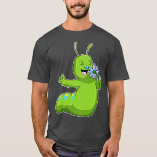 Camiseta Lagarta com margarida