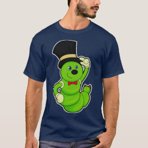 Camiseta Lagarta como Alcance com Chapéu