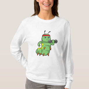 Camiseta Lagarta em Fortalecimento com Dumbbell