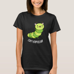 Camiseta Lagarta Funny Inseto Pun Dark BG