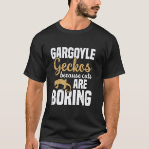 Camiseta Lagartixas gárgula porque gatos são chatos