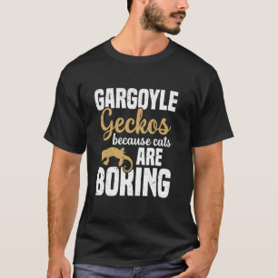 Camiseta Lagartixas gárgula porque gatos são chatos