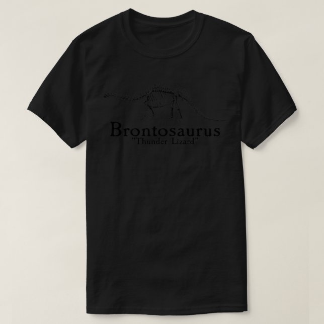 Camiseta Lagarto Brontosaurus Thunder (Frente do Design)