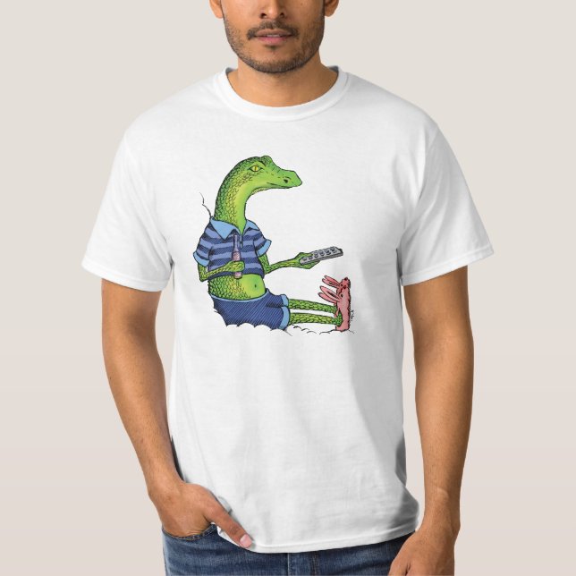 Camiseta Lagarto com deslizadores do coelho (Frente)