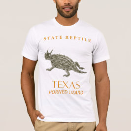Camiseta Lagarto-de-chifres do Território do Texas