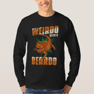 Camiseta Lagarto Dragão Barbudo Estranho Com Um Beardo Comb