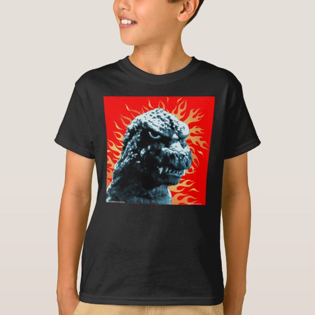 Camiseta 'Lagarto gigante no fogo (Frente)