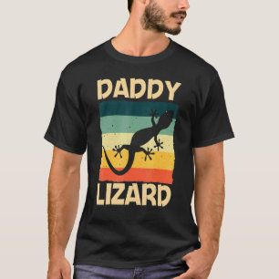 Camiseta Lagarto Legal Para Homens Pai Réptil Gecko Cresta