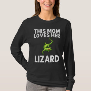 Camiseta Lagarto Legal Para Mamãe Gecko Mãe Réptil Verde An