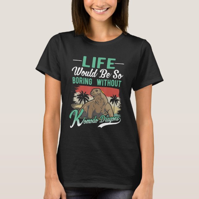 Camiseta Lagarto-monitor-dragão-de-komodo (Frente)