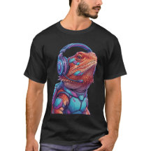 Lagarto Neon Dragão Barbudo Gamer Cyberpunk