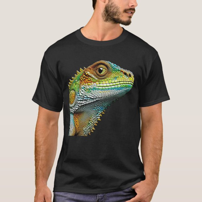 Camiseta Lagarto Realista Iguana (Frente)