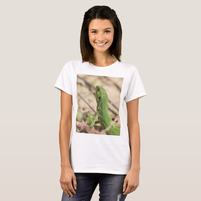 Camiseta Lagarto verde (Frente Completa)