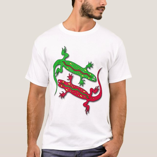 Camiseta Lagartos do geco da dança (Frente)
