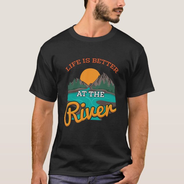 Camiseta Lago - A Vida É Melhor No Rio (Frente)
