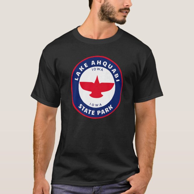 Camiseta Lago Ahquabi State Park Iowa Ia Eagle Vacer Sou (Frente)