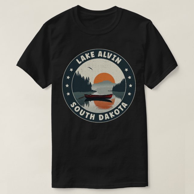 Camiseta Lago Alvin South Dakota Sunset (Frente do Design)