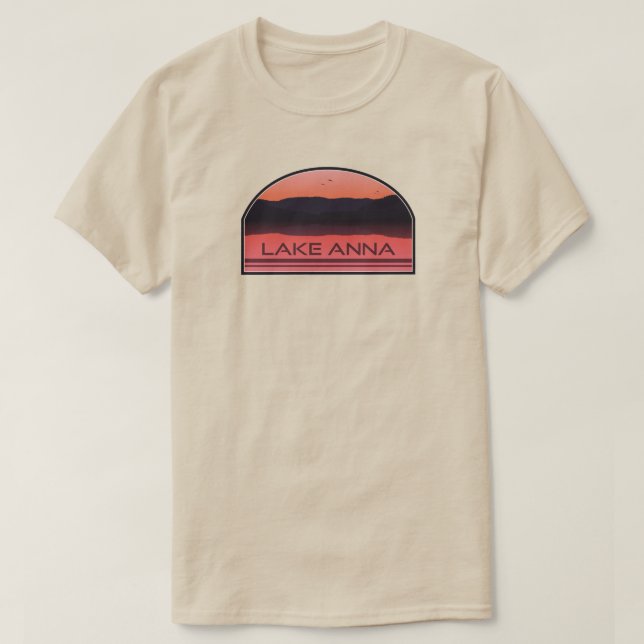 Camiseta Lago Anna Virginia Red Sunrise (Frente do Design)