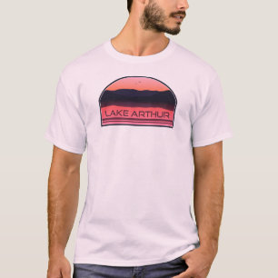 Camiseta Lago Arthur Pensilvânia Red Sunrise