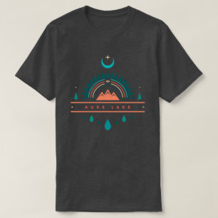Camiseta lago auke alaska lua arco-íris