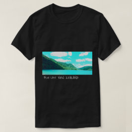 Camiseta Lago Azul Nova Zelândia viagem Tikatipu