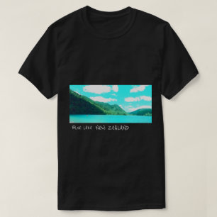Camiseta Lago Azul Nova Zelândia viagem Tikatipu
