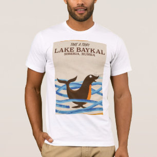 Camiseta lago Baykal Viagens vintage