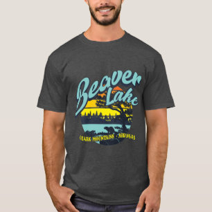 Camiseta Lago Beaver Montanhas Ozark Arkansas Retro Vintage