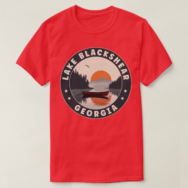 Camiseta Lago Blackshear Georgia Sunset TSirt (Frente do Design)