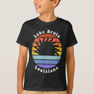 Camiseta Lago Bruin Louisiana La Nascer do Sol Souvenir de