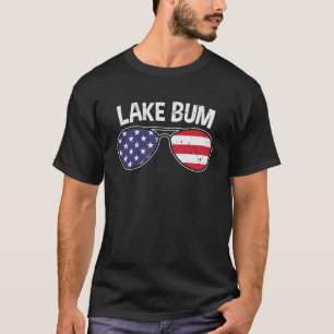 Camiseta Lago Bum Lago Life Barco Campanha de Pesca Campfir