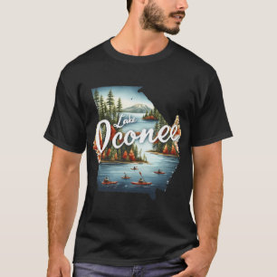 Camiseta Lago Caddo Texas Bayou - Árvores de Cipreste e Pân