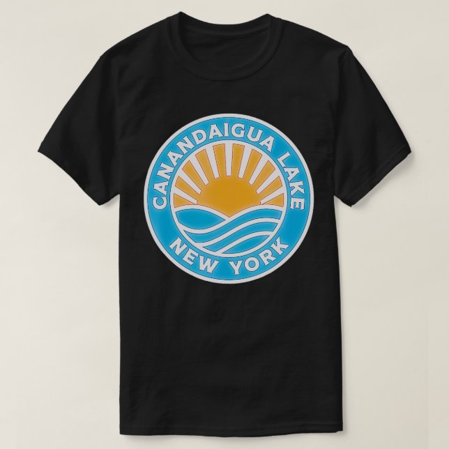 Camiseta Lago Canandaigua, Nova Iorque, Canandaigua (Frente do Design)