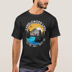 Camiseta Lago Candlewood, Campanha de Barco de Pesca