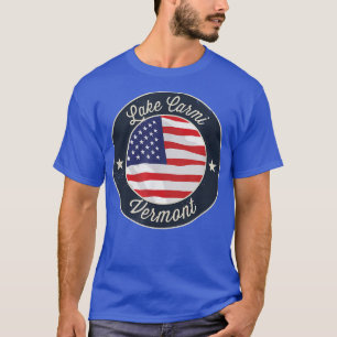 Camiseta Lago Carmi - T-Shirt Patriótico Vermont Souvenir