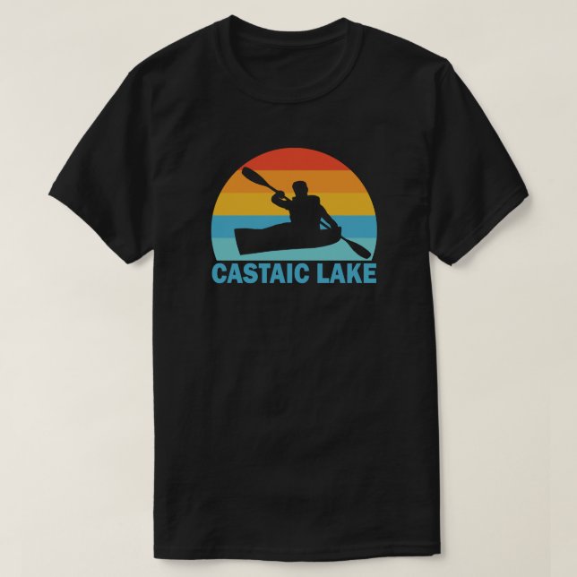 Camiseta Lago Castaic Califórnia Caiaque (Frente do Design)