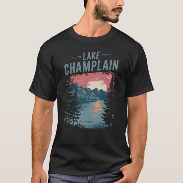 Camiseta Lago Champlain New York (Frente)