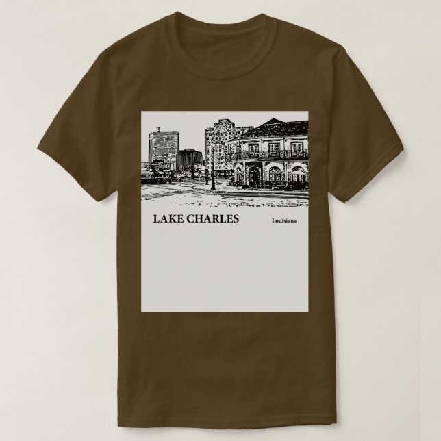 Camiseta Lago Charles Louisiana TShirt - 2 (Frente do Design)