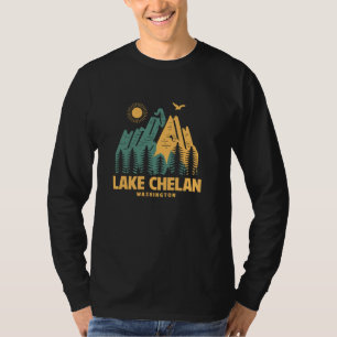 Camiseta Lago Chelan Montanhas Washington Caminhando ao Ext