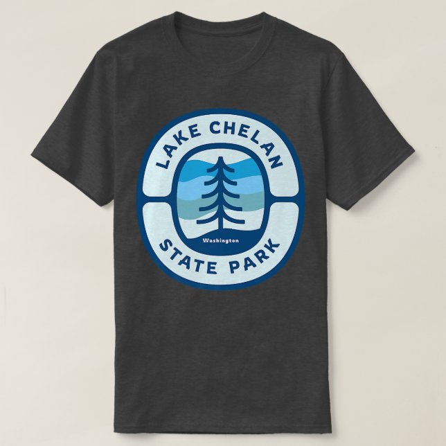 Camiseta Lago Chelan State Park Washington WA Vacation Souv (Frente do Design)