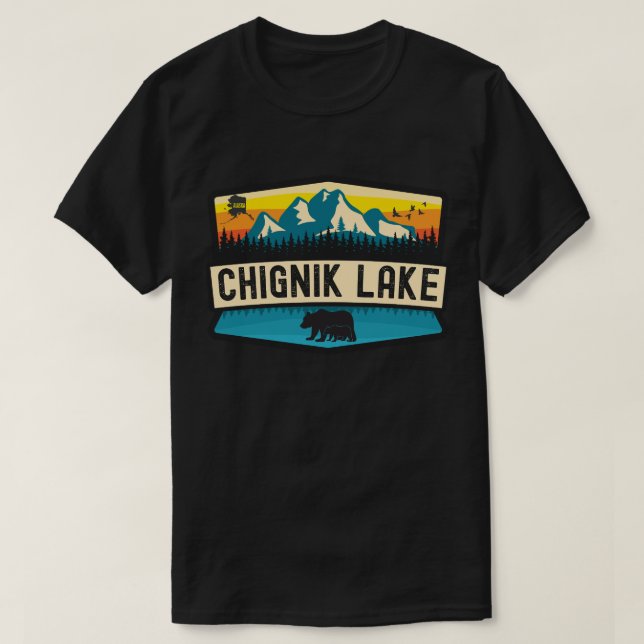 Camiseta Lago Chignik, Alasca (Frente do Design)