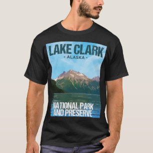 Camiseta Lago Clark National Park Alaska Poster Design