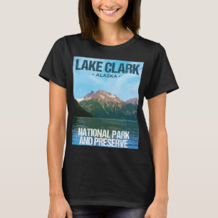 Camiseta Lago Clark National Park Alaska Poster Design