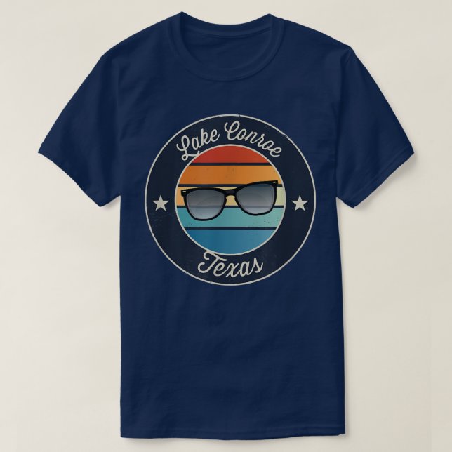 Camiseta Lago Conroe Teas Souvenir (Frente do Design)