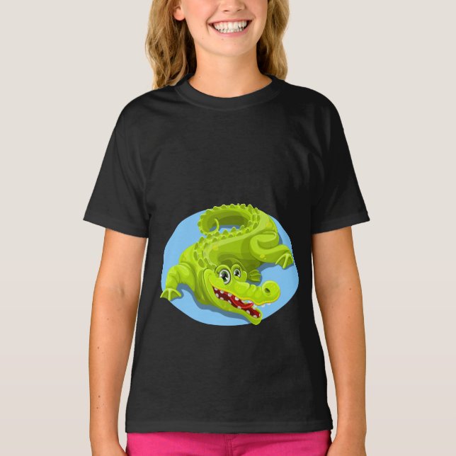Camiseta Lago Crocodilo Verde (Frente)